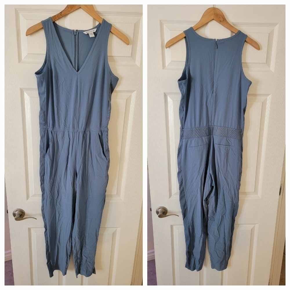 Athleta Brooklyn Jumpsuit Sz 2 Cottage Blue 981021-03